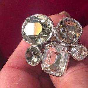 Multi Colored Crystal Cocktail Ring